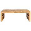 vidaXL Coffee Table Erosion Solid Teak Wood 110x35x38 cm