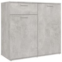 vidaXL Sideboard Concrete Grey 80x36x75 cm Engineered Wood, concrete grey vidaXL Sideboard Concrete Grey 80x36x75 cm Engineered Wood