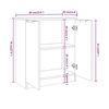 vidaXL 3 Piece Sideboards White Engineered Wood