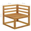 vidaXL 2-seater Garden Bench with Cream White Cushions