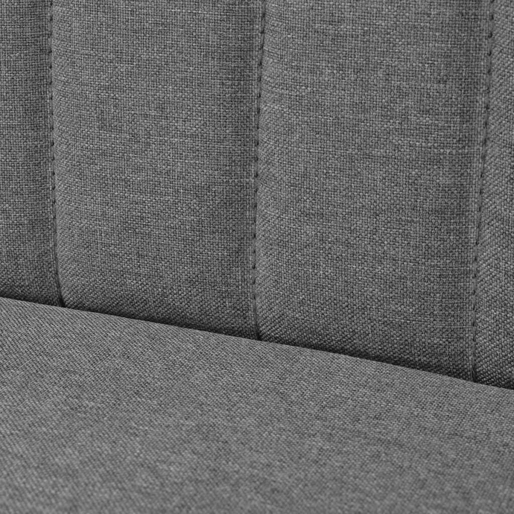 vidaXL Sofa Fabric 117x55.5x77 cm Light Grey