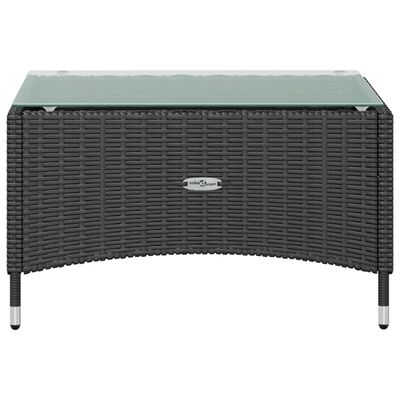 vidaXL 8 Piece Garden Lounge Set with Cushions Poly Rattan Black, black and white vidaXL 8 Piece Garden Lounge Set with Cushions Poly Rattan Black
