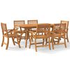 vidaXL 7 Piece Garden Dining Set Solid Wood Acacia