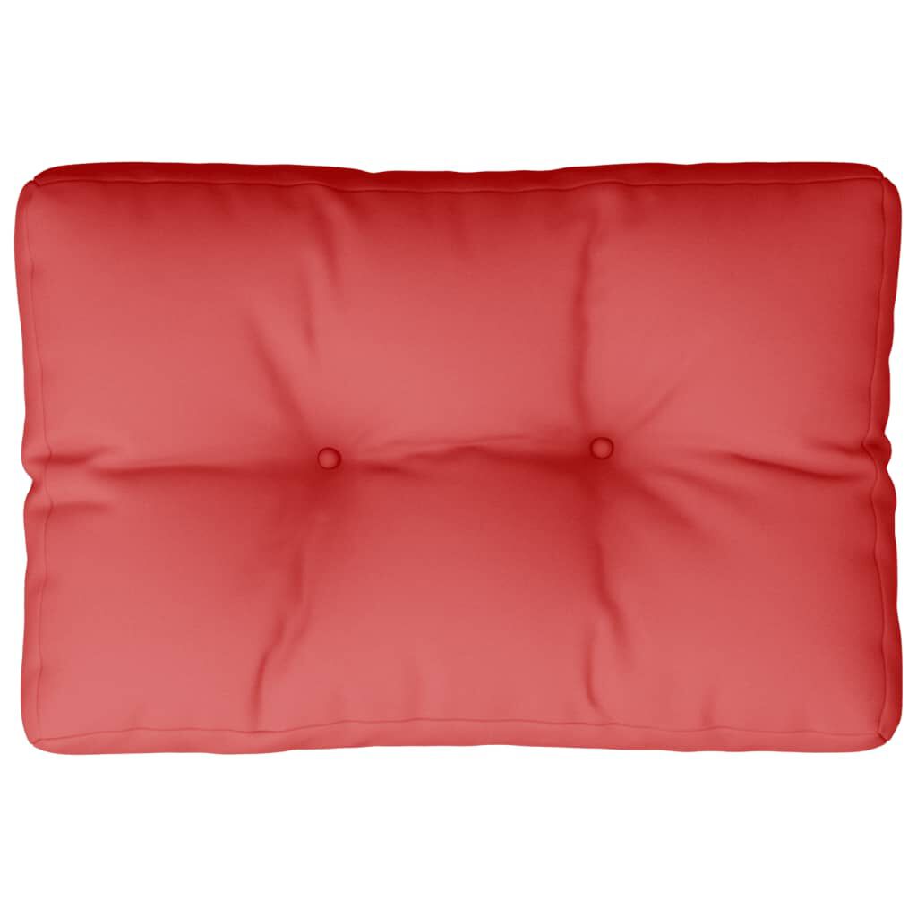 vidaXL Pallet Cushion Red 50x40x12 cm Fabric