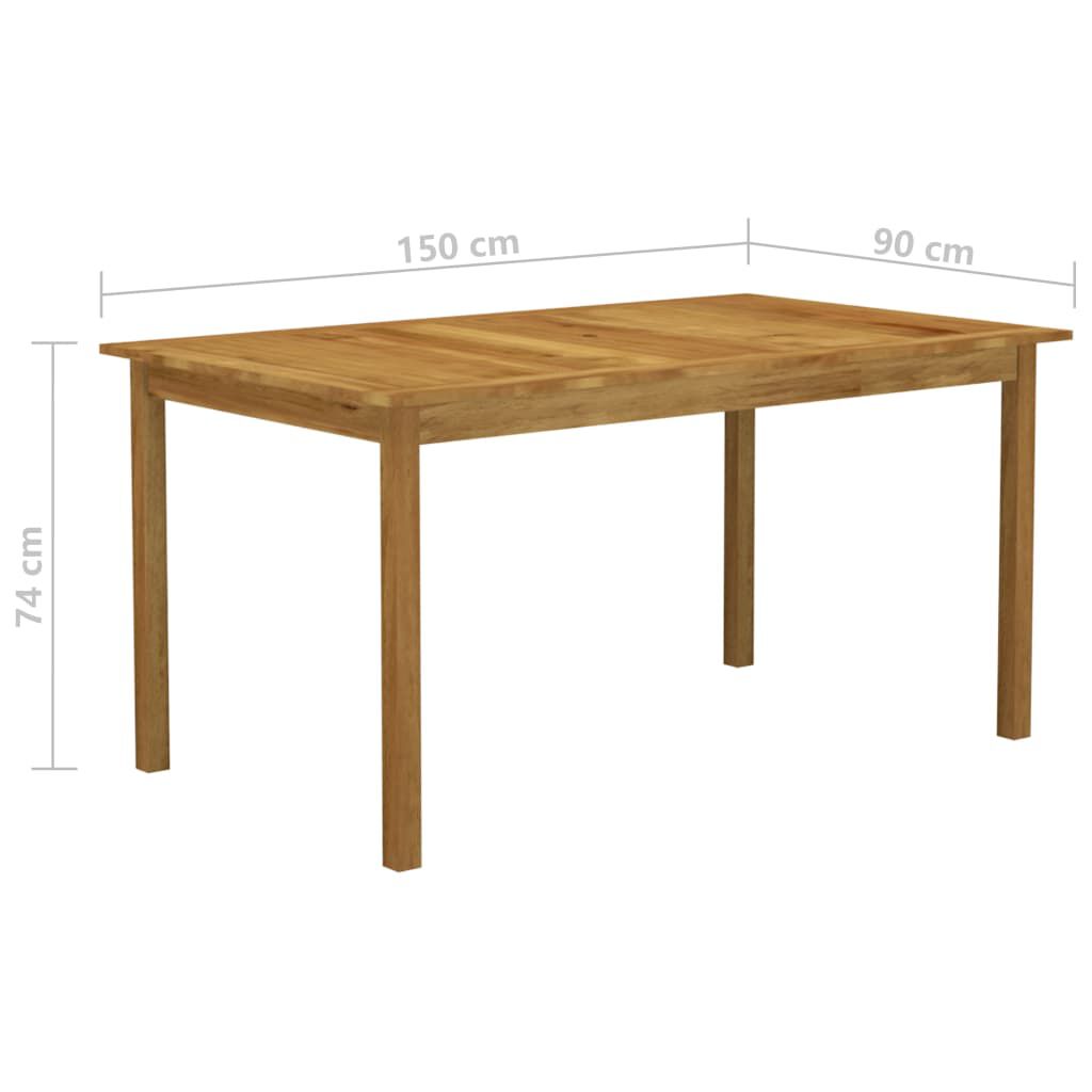 vidaXL 5 Piece Garden Dining Set Grey