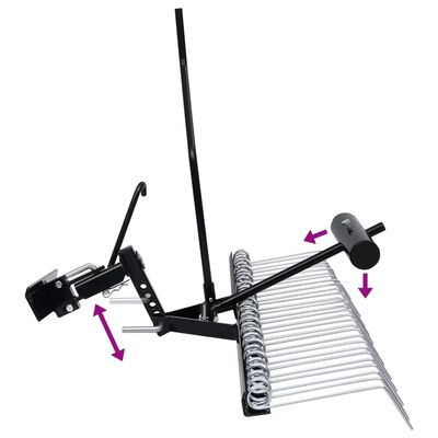 vidaXL Scarifier for Ride-on Mower 109 cm,  vidaXL Scarifier for Ride-on Mower 109 cm