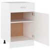 vidaXL Drawer Bottom Cabinet Lyon White 50x46x81.5 cm Engineered Wood
