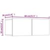 vidaXL TV Cabinets 2 pcs White 80x30x30 cm Engineered Wood