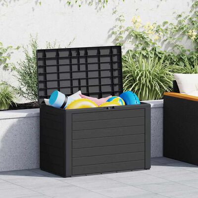 vidaXL Garden Storage Box Anthracite 78x44x55 cm, anthracite vidaXL Garden Storage Box Anthracite 78x44x55 cm