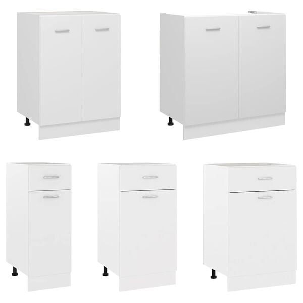 vidaXL Drawer Bottom Cabinet Lyon White 50x46x81.5 cm Engineered Wood