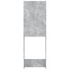 vidaXL Washing Machine Cabinet Concrete Grey 64x25.5x190 cm