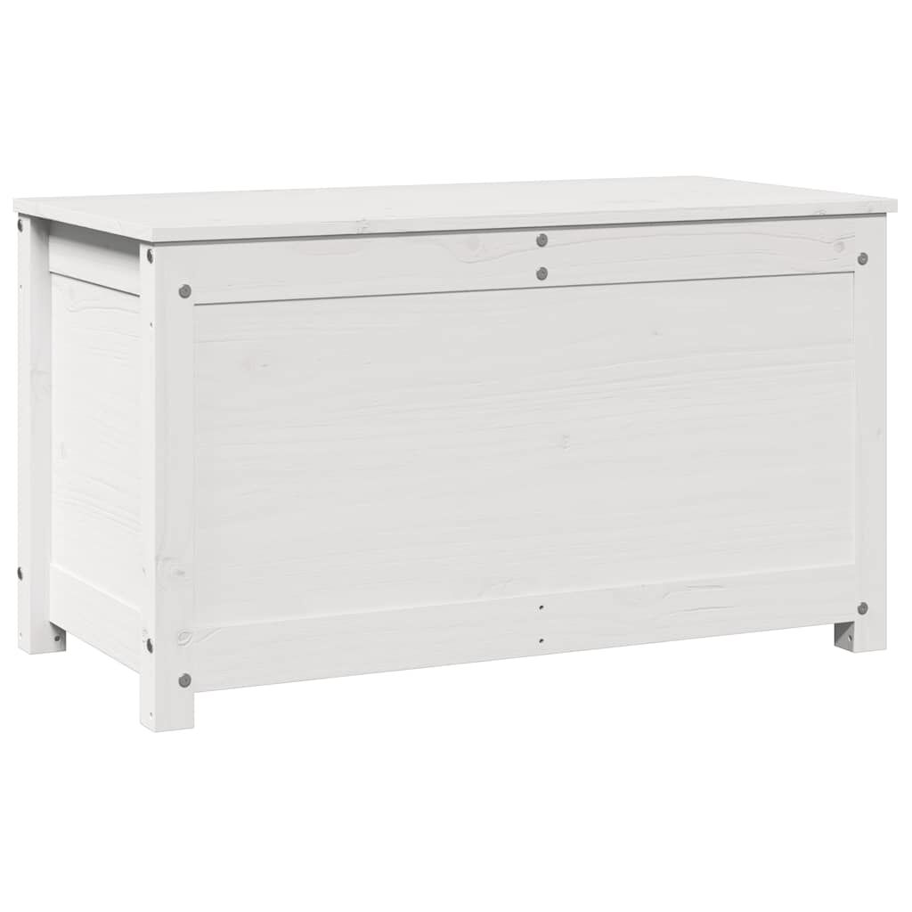 vidaXL Storage Box White 80x40x45.5 cm Solid Wood Pine