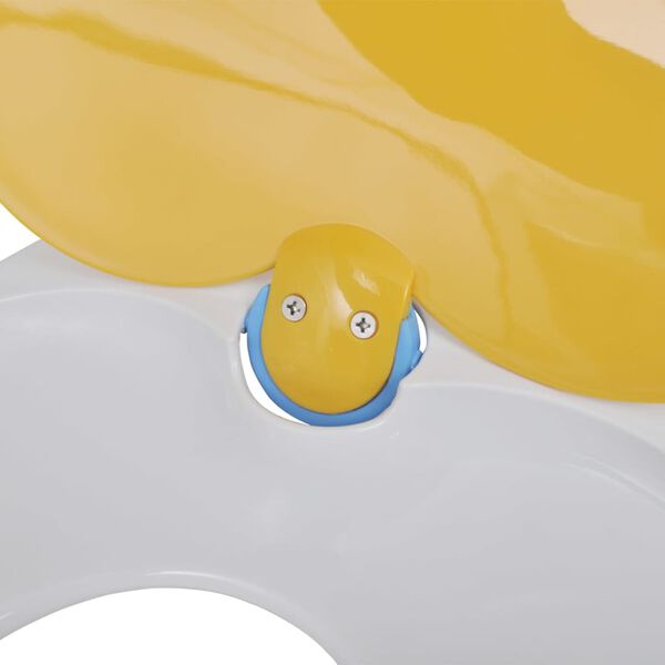 vidaXL Toilet Seats with Soft Close Lids 2pcs Plastic White and Yellow