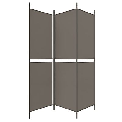 vidaXL 3-Panel Room Divider Anthracite 150x220 cm Fabric, anthracite vidaXL 3-Panel Room Divider Anthracite 150x220 cm Fabric