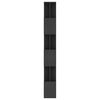 vidaXL Book Cabinet/Room Divider Black 80x24x192 cm Engineered Wood