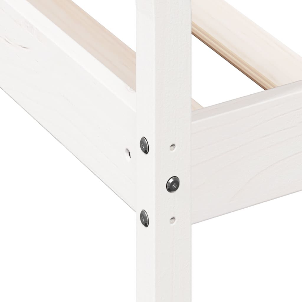 vidaXL Day Bed without Mattress White 90x200 cm Solid Wood Pine
