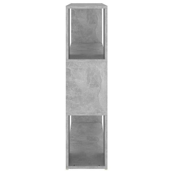 vidaXL Book Cabinet Room Divider Concrete Grey 100x24x94 cm