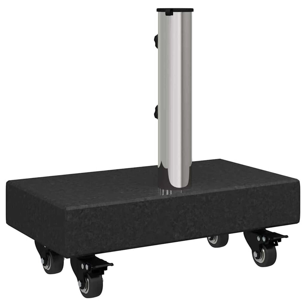 vidaXL Umbrella Base Black 45x25x8 cm Granite