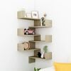 vidaXL Wall Corner Shelves 2 pcs Sonoma Oak 40x40x50 cm Engineered Wood