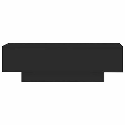 vidaXL Coffee Table Black 100x49.5x31 cm Engineered Wood, black vidaXL Coffee Table Black 100x49.5x31 cm Engineered Wood