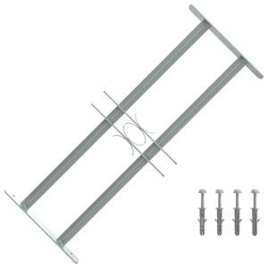 vidaXL Window grilles 500-650 mm Galvanized Steel