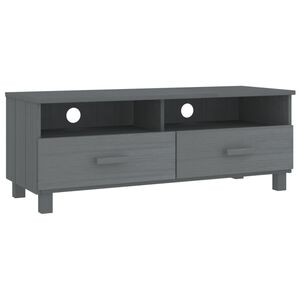 vidaXL TV Cabinet HAMAR Dark Grey 106x40x40 cm Solid Wood Pine