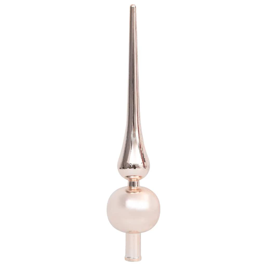 vidaXL Artificial Pre-lit Christmas Tree with Ball Set Pink 210 cm PVC
