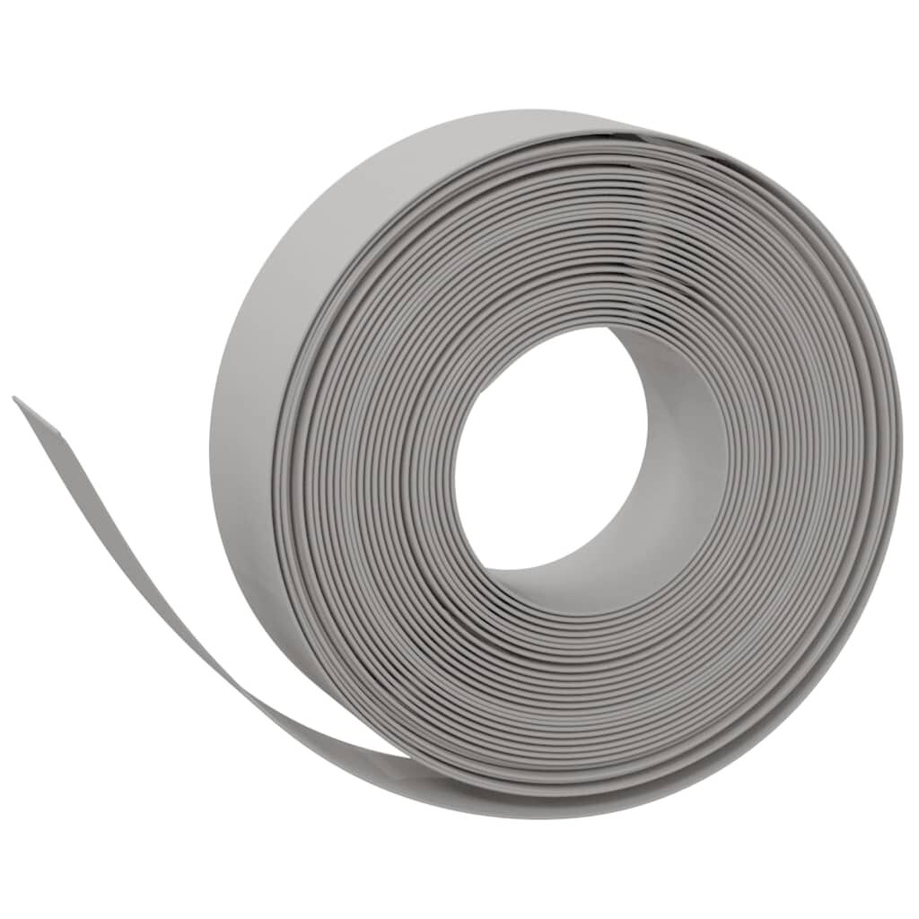 vidaXL Garden Edgings 3 pcs Grey 10 m 15 cm Polyethylene