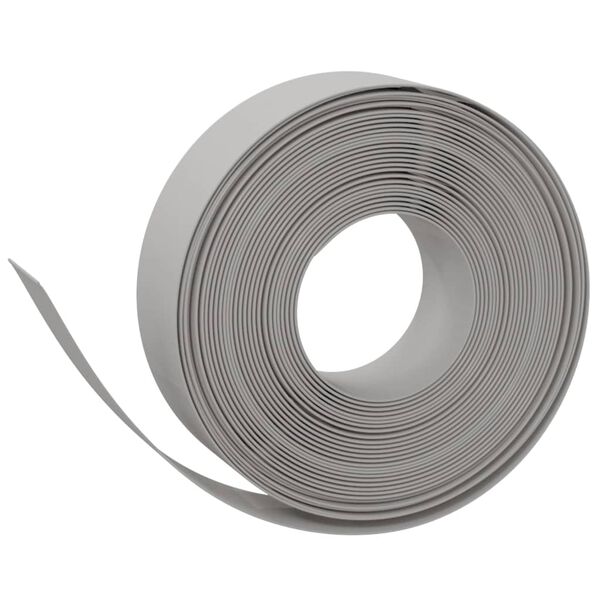 vidaXL Garden Edgings 3 pcs Grey 10 m 15 cm Polyethylene