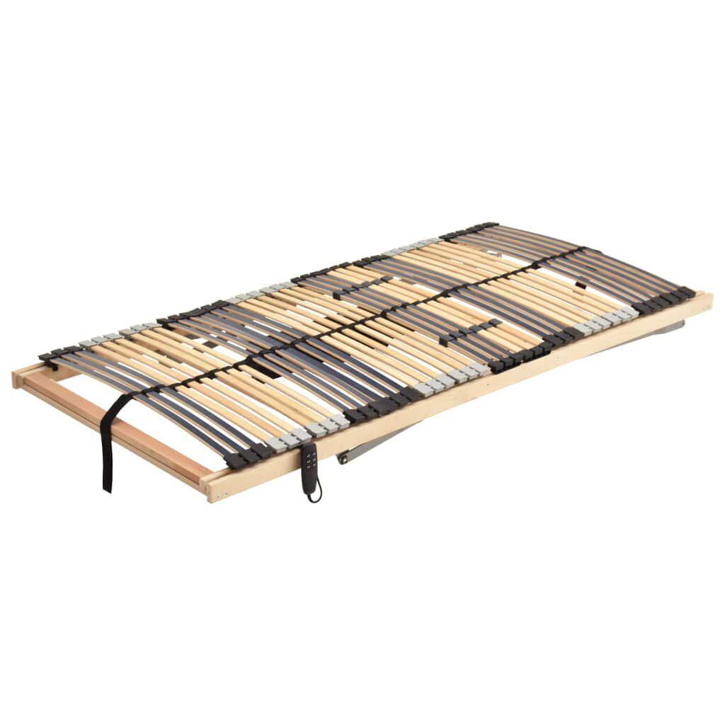vidaXL Electrical Slatted Bed Base without Mattress with 7 Zones 90x200cm