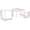 vidaXL Side Tables 3 pcs Black Engineered Wood
