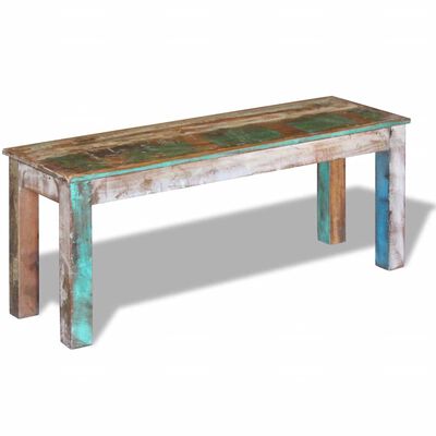 vidaXL Bench Solid Reclaimed Wood 110x35x45 cm,  vidaXL Bench Solid Reclaimed Wood 110x35x45 cm