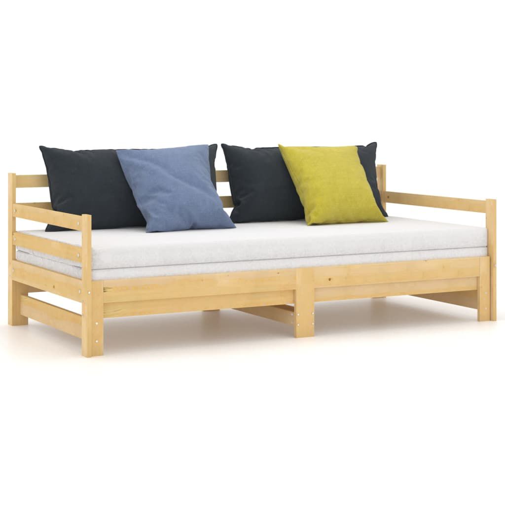 vidaXL Pull-out Day Bed without Mattress 2x(90x200)cm