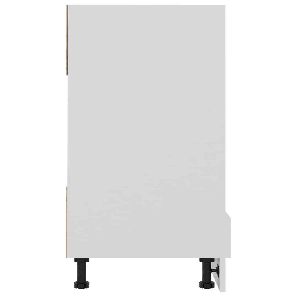 vidaXL Oven Cabinet Riga White 60x46x81.5 cm Engineered Wood