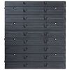 vidaXL 29 Piece Storage Bin Kit with Wall Panels Red and Black
