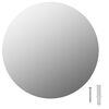 vidaXL Wall Mirror | Transparent | Glass, EVA | 30 cm Diameter | Minimalistic