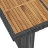 vidaXL 9 Piece Outdoor Dining Set with Cushions Poly Rattan Black
