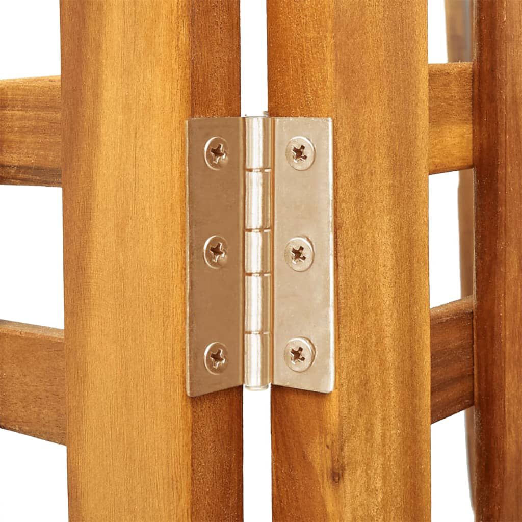 vidaXL 3-Panel Room Divider 121.5x2x180 cm Solid Wood Acacia