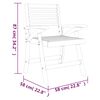 vidaXL 3 Piece Garden Dining Set Solid Wood Acacia