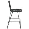 vidaXL Bar Stools 2 pcs Black 45x56x103.5 cm PE Rattan and Steel