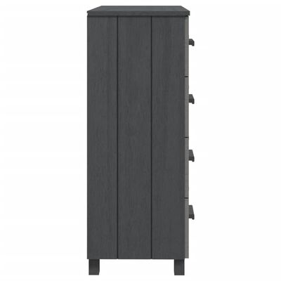 vidaXL Sideboard HAMAR Dark Grey 79x40x103.5 cm Solid Wood Pine, dark grey vidaXL Sideboard HAMAR Dark Grey 79x40x103.5 cm Solid Wood Pine