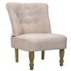 vidaXL French Chair Cream Fabric