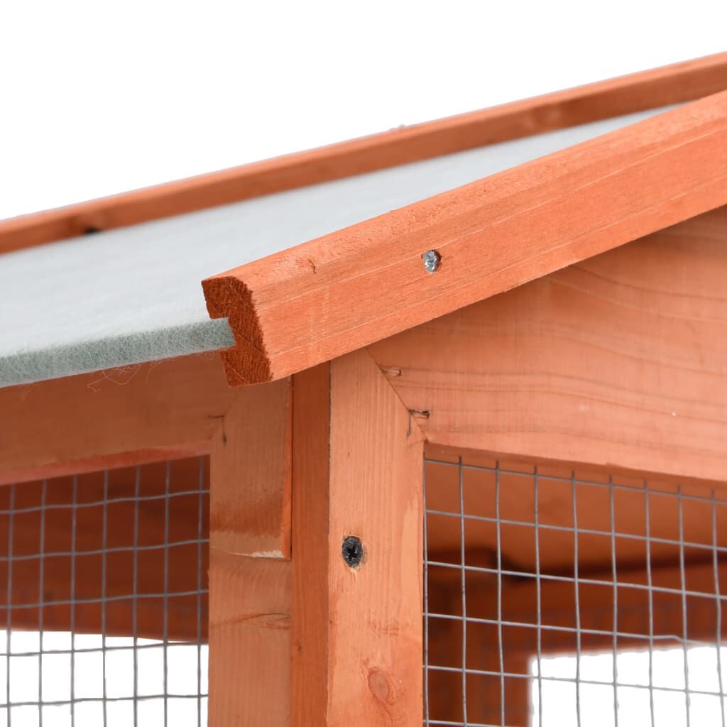 vidaXL Bird Cage 68x62x166 cm Solid Firwood