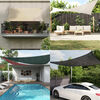 vidaXL Sunshade Sail 160 g/m² Cream 2x5 m HDPE