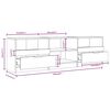 vidaXL TV Cabinet Sonoma Oak 150x33.5x45 cm Engineered Wood
