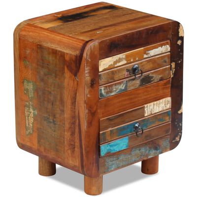 vidaXL Night Cabinet Solid Reclaimed Wood 43x33x51 cm,  vidaXL Night Cabinet Solid Reclaimed Wood 43x33x51 cm