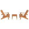 vidaXL 3 Piece Adirondack Garden Lounge Set Solid Wood Acacia
