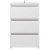 vidaXL Bed Cabinets 2 pcs White 40x35x62.5 cm Engineered Wood