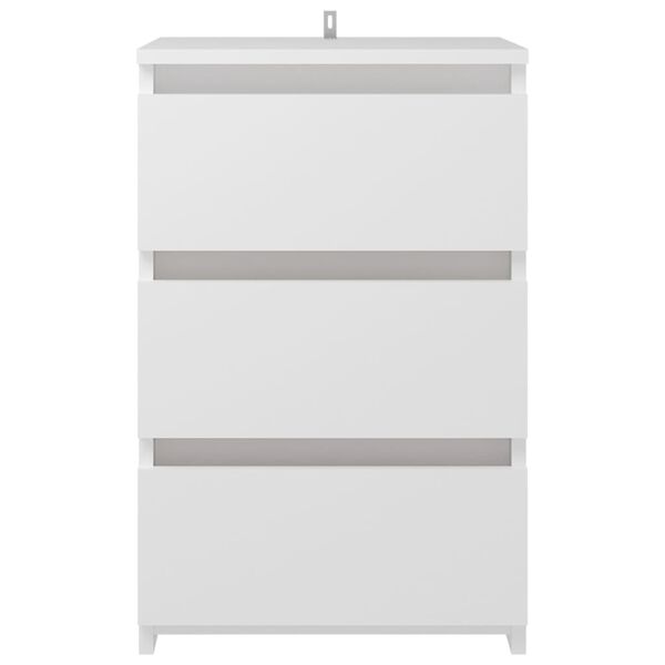 vidaXL Bed Cabinets 2 pcs White 40x35x62.5 cm Engineered Wood