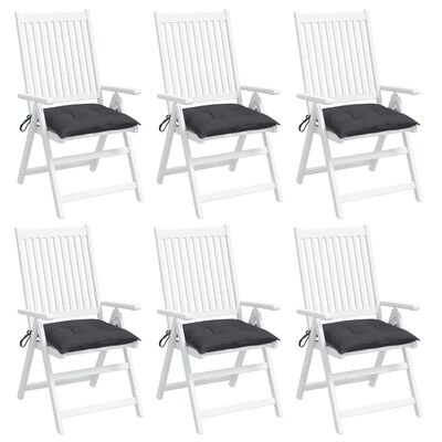 vidaXL Chair Cushions 6 pcs Anthracite 40x40x7 cm Oxford Fabric, anthracite vidaXL Chair Cushions 6 pcs Anthracite 40x40x7 cm Oxford Fabric